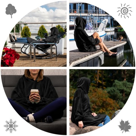 Bluzair Koco Bluza Oversize z Kapturem Polska 4w1 Bluzair Koco Bluza Oversize z Kapturem Polska 4w1