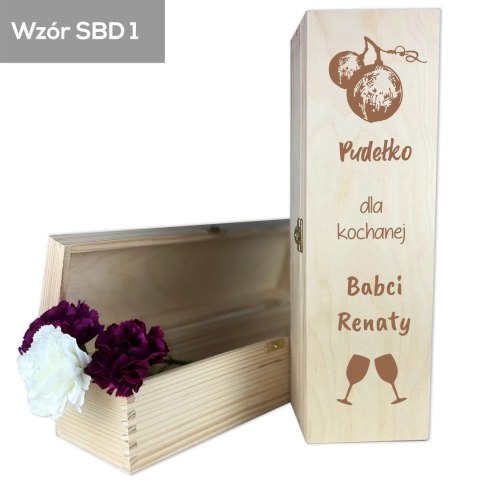 Skrzynka na wino Dla kochanej babci Skrzynka na wino Dla kochanej babci