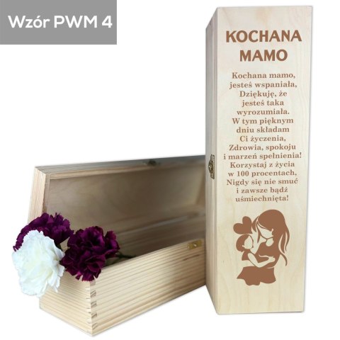 Skrzynka na wino Kochana mamo Skrzynka na wino Kochana mamo