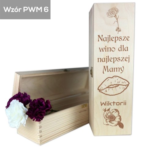 Skrzynka na wino Najlepsze wino dla najlepszej mamy Skrzynka na wino Najlepsze wino dla najlepszej mamy