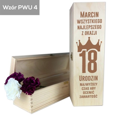 Skrzynka na wino Wszystkiego najlepszego z okazji Skrzynka na wino Wszystkiego najlepszego z okazji