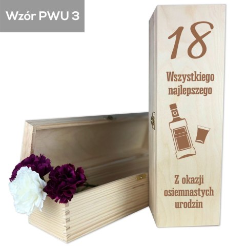 Skrzynka na wino Wszystkiego najlepszego Skrzynka na wino Wszystkiego najlepszego