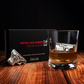 Metalowe kostki do whisky - oryginalny prezent dla mężczyzny na Dzień Ojca, wieczór kawalerski i urodziny