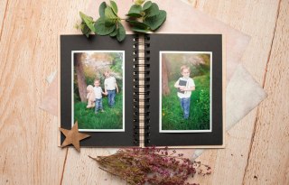 Album drewniany walentynkowy grawer,16x22cm piona5 AW3