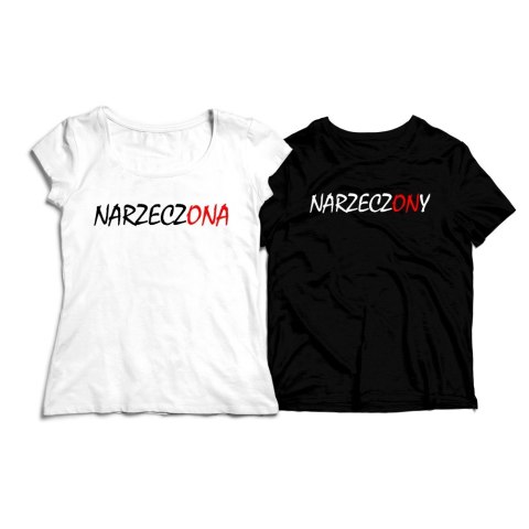 Koszulki dla par Narzeczony Narzeczona Koszulki dla par Narzeczony Narzeczona