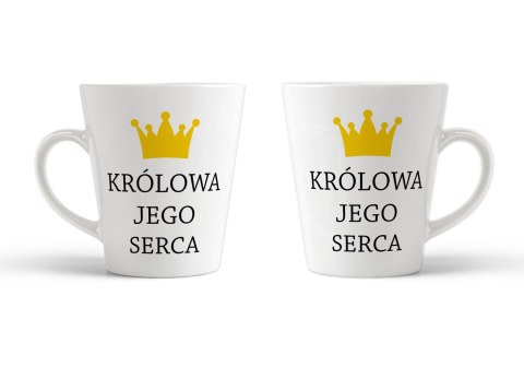 Kubek latte Królowa jego serca Kubek latte Królowa jego serca