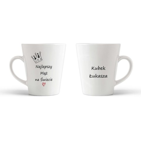 Kubek latte Najlepszy Mąż na Świecie z imieniem Kubek latte Najlepszy Mąż na Świecie z imieniem