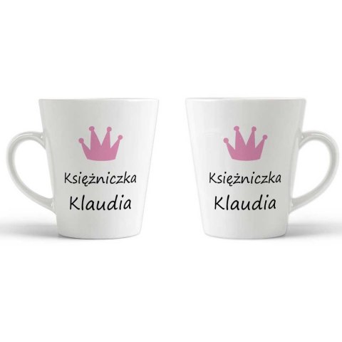 Kubek latte księżniczka z imieniem dla kobiet Kubek latte księżniczka z imieniem dla kobiet