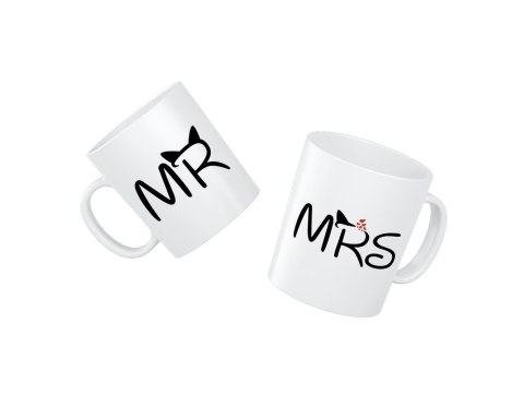 Zestaw Dwóch Kubków Mr Mrs Zestaw Dwóch Kubków Mr Mrs