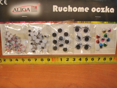 Ruchome oczka 5kpl. 64szt. na blistrze | MT-6603 Ruchome oczka 5kpl. 64szt. na blistrze | MT-6603