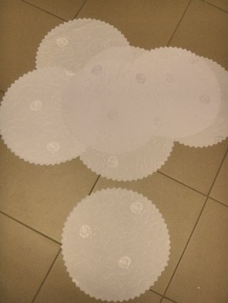 Serwetka fi-30 BIAŁA OKRĄGŁA 10szt 5924