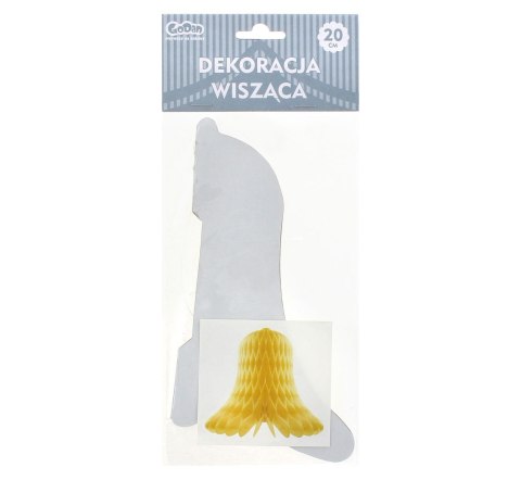 Dzwonek wiszący złoty 20cm Dzwonek wiszący złoty 20cm
