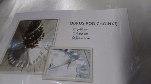 Obrus falbanka 5szt. pod choinkę FI-120cm Obrus falbanka 5szt. pod choinkę FI-120cm