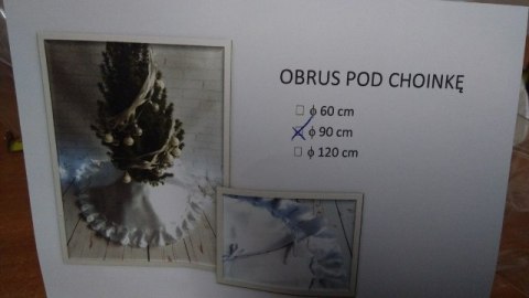 Obrus falbanka pod choinkę FI-90 Obrus falbanka pod choinkę FI-90