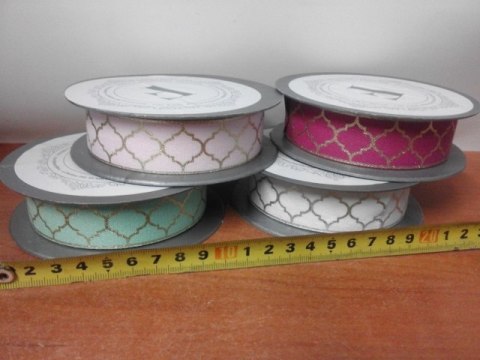 Wstążka dekoracyjna 2,6cm/5m | 225346 Wstążka dekoracyjna 2,6cm/5m | 225346
