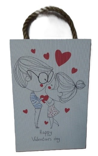Obraz tabliczka do zawieszenia 20x30cm WALENTYNKA | W77 Obraz tabliczka do zawieszenia 20x30cm WALENTYNKA | W77
