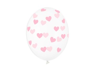 Balony 50szt. SERDUSZKA CRYSTAL | SB14C-228