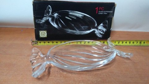 Półmisek szklany 9x20cm CUKIEREK Półmisek szklany 9x20cm CUKIEREK