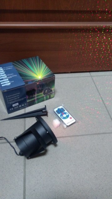 Projektor rzutnik laserowy + pilot wew/zew J2298 Projektor rzutnik laserowy + pilot wew/zew J2298