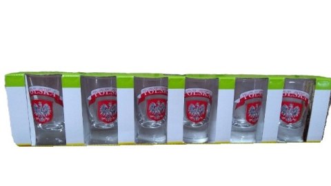 Kieliszki 6szt. POLSKA Kieliszki 6szt. POLSKA