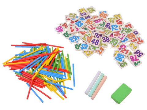 Tablica edukacyjna + patyczki do nauki matematyki | ZA2514