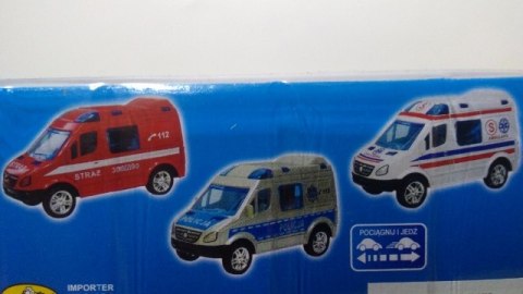 Auto metalowe mini van POLICJA Auto metalowe mini van POLICJA