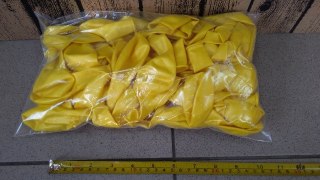 Balony 100szt. żółte METALICZNE fi-27