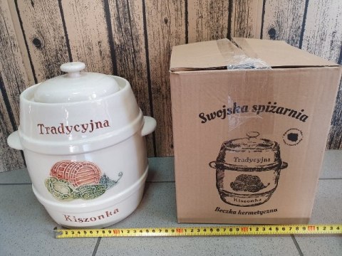 Beczka ceram hermetycznie zamykana 5l. TRADYCYJNA KISZONKA Beczka ceram hermetycznie zamykana 5l. TRADYCYJNA KISZONKA