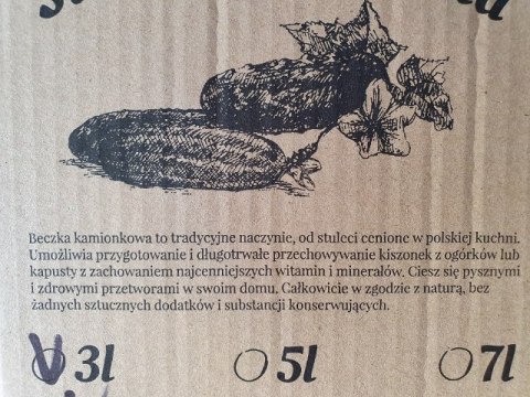 Garnek beczka 3l kamionka biała SWOJSKA SPIŻARNIA | 3898 Garnek beczka 3l kamionka biała SWOJSKA SPIŻARNIA | 3898