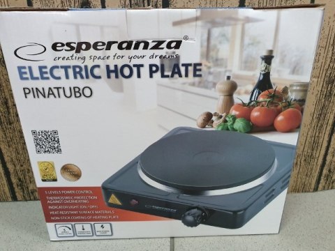 Kuchenka elektryczna 1500W PINATURBO EKH002K Kuchenka elektryczna 1500W PINATURBO EKH002K
