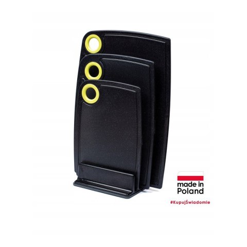 Komplet 3 desek bąble 24x16, 30 x 20, 35 x 24 z podstawką kosmos czarne Komplet 3 desek bąble 24x16, 30 x 20, 35 x 24 z podstawką kosmos czarne
