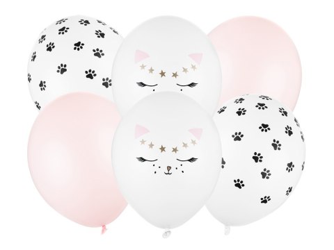 Balony 30cm, Kotek, mix 6szt. SB14P-306-000-6 Balony 30cm, Kotek, mix 6szt. SB14P-306-000-6