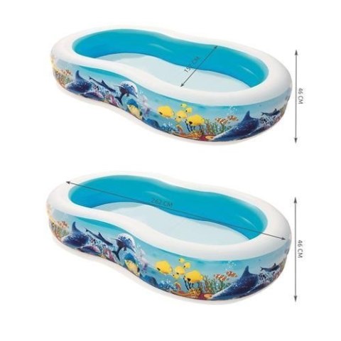 Basen dmuchany 262x157x46cm BESTWAY | 54118 Basen dmuchany 262x157x46cm BESTWAY | 54118