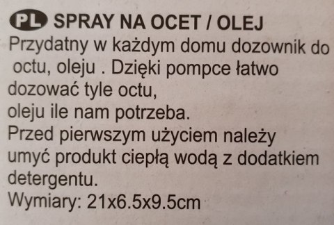 Spryskiwacz do oleju i octu 2w1 BB1151 Spryskiwacz do oleju i octu 2w1 BB1151