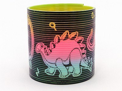 Sprężynka tęczowa dino 6,5x6,5cm Sprężynka tęczowa dino 6,5x6,5cm