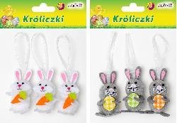 Króliczki z zawieszką 7CM WPK-8988 Króliczki z zawieszką 7CM WPK-8988