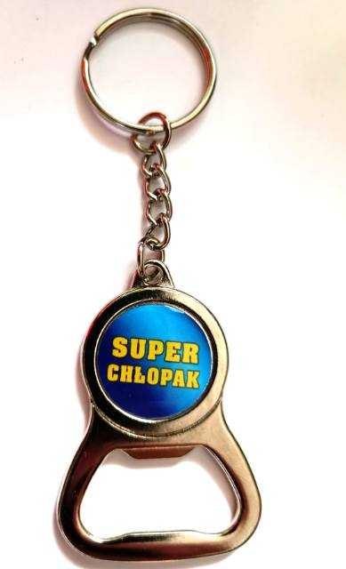 Brelok metalowy z otwieraczem - SUPER CHŁOPAK - 10szt. Brelok metalowy z otwieraczem - SUPER CHŁOPAK - 10szt.