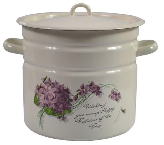 Garnek emaliowany z pokrywką 12l / 26cm VIOLA