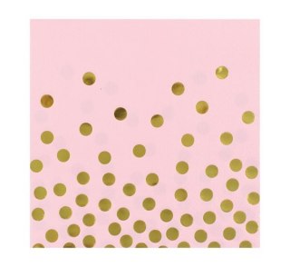 Serwetki papierowe "Złote groszki" 33x33 cm 12szt. | PF-SZGR