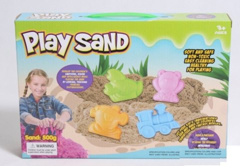 Piasek kinetyczny + foremki w pudełku - PLAY SAND Piasek kinetyczny + foremki w pudełku - PLAY SAND