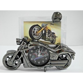 Zegar budzik motor z ramką 26cm 21-001