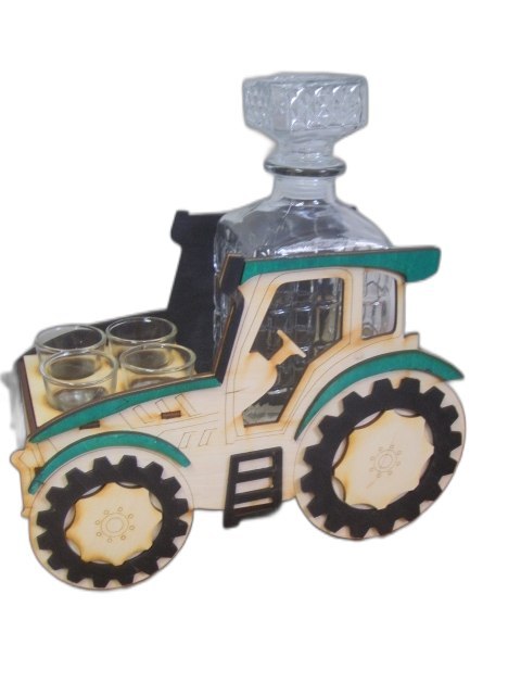 Karafka + 6 kieliszków TRAKTOR 30 urodziny