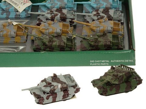 Czołg metalowy 7x4x3cm 12szt Czołg metalowy 7x4x3cm 12szt