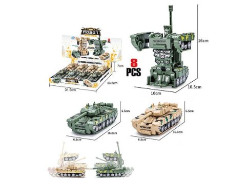 Czołg robot 8szt BFIG7969 Czołg robot 8szt BFIG7969