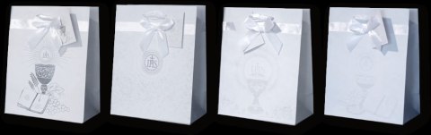 Torba papierowa z kokardą 18 x 23 x 19 cm Komunia Święta PL2 - 12 szt. Torba papierowa z kokardą 18 x 23 x 19 cm Komunia Święta PL2 - 12 szt.