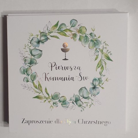 Zaproszenia 10szt KOMUNIA ŚWIĘTA DLA OJCA CHRZESTNEGO NR012 Zaproszenia 10szt KOMUNIA ŚWIĘTA DLA OJCA CHRZESTNEGO NR012