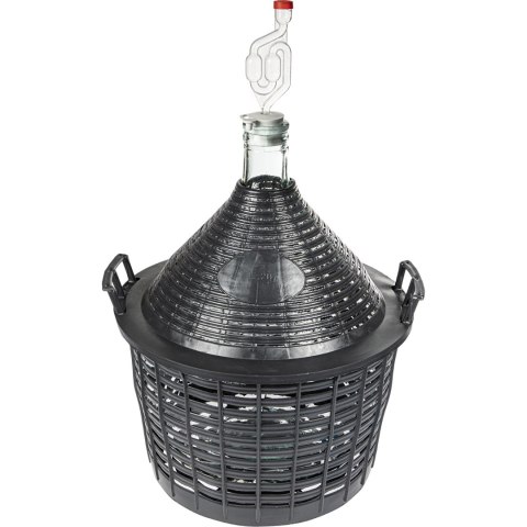 Balon do wina 20l w koszu plastikowym | 644020 Balon do wina 20l w koszu plastikowym | 644020