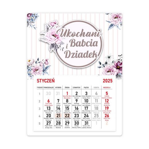 Kalendarz 2025 Ukochani Babcia i Dziadek Kalendarz 2025 Ukochani Babcia i Dziadek
