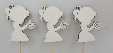 Pik 3szt. KOMUNIA ŚW. DZIEWCZYNKA IHS 8cm Pik 3szt. KOMUNIA ŚW. DZIEWCZYNKA IHS 8cm