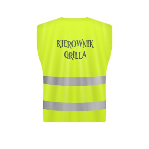 Kamizelka odblaskowa "KIEROWNIK GRILLA" Kamizelka odblaskowa "KIEROWNIK GRILLA"